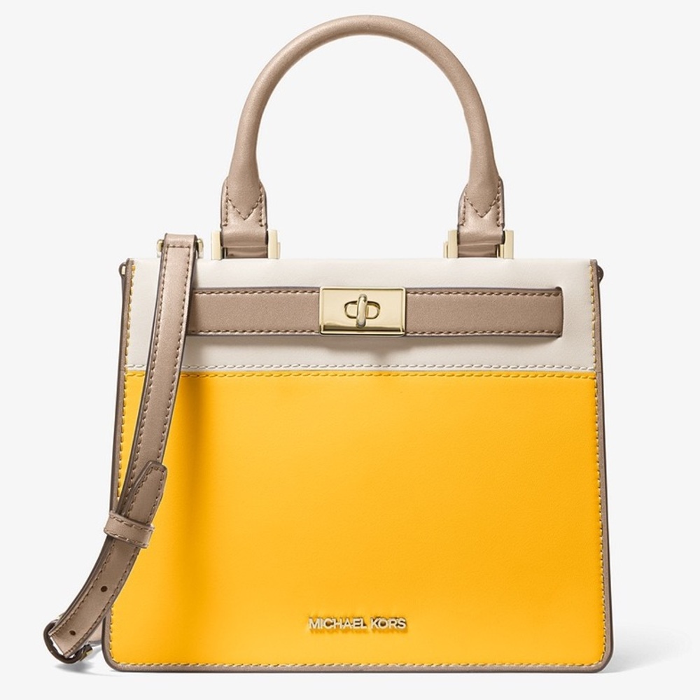 NWT MICHAEL KORS Tatiana MD Color-Block Satchel